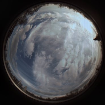 Ground-based all-sky imagery and weather data